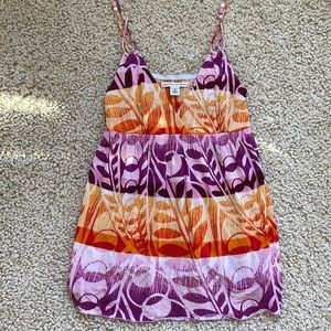 Banana Republic Hawaiian tropical style silky floral tank